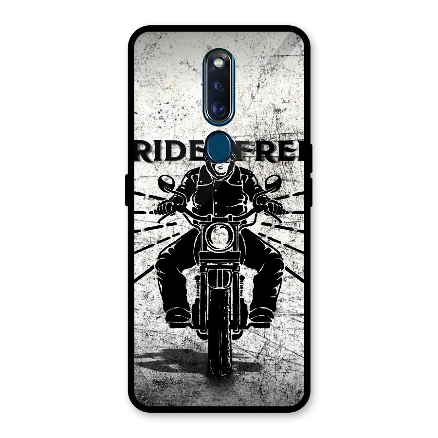 Ride Free Glass Back Case for Oppo F11 Pro