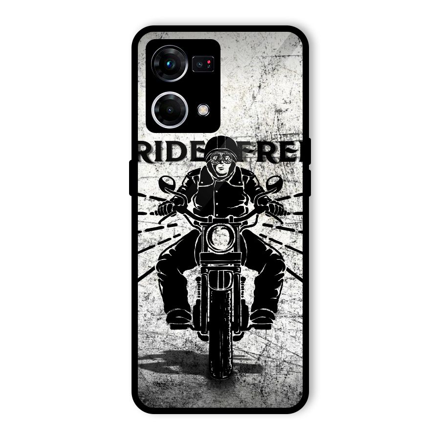 Ride Free Glass Back Case for Oppo F21 Pro 4G