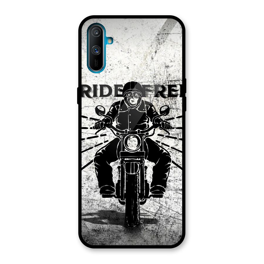 Ride Free Glass Back Case for Realme C3