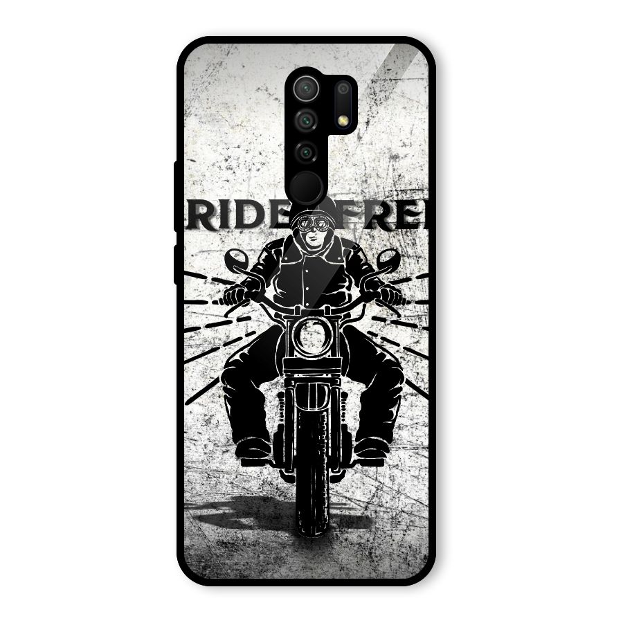 Ride Free Glass Back Case for Redmi 9 Prime