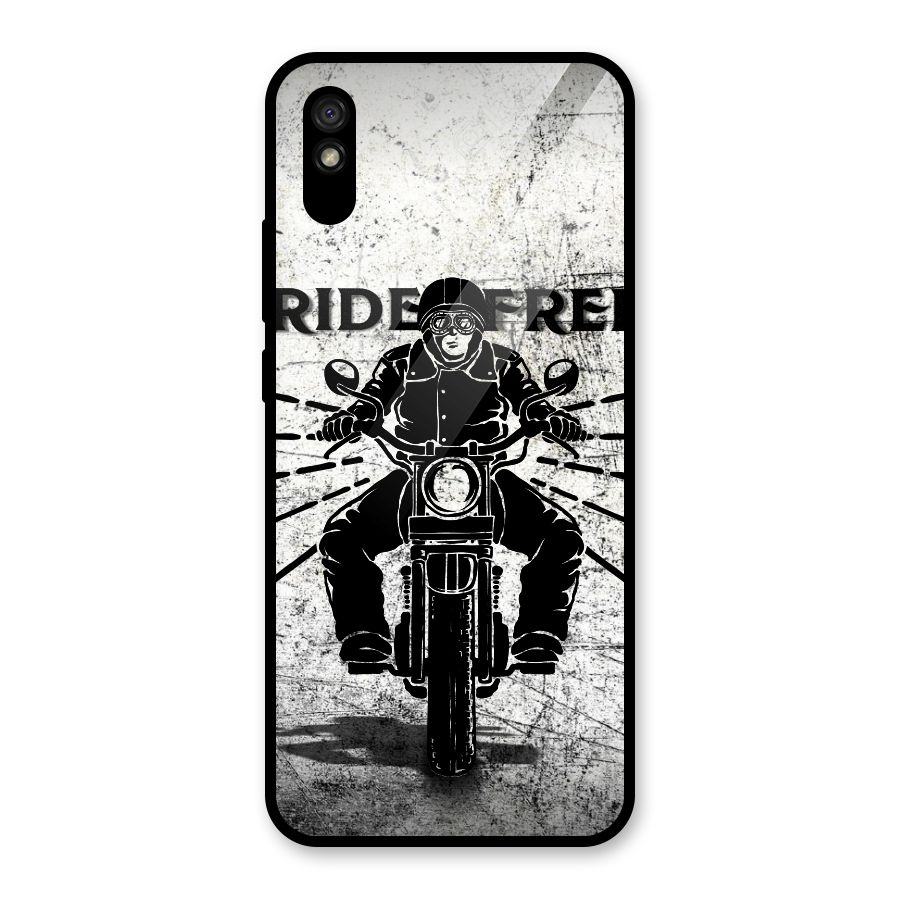 Ride Free Glass Back Case for Redmi 9i