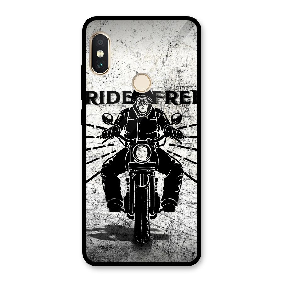 Ride Free Glass Back Case for Redmi Note 5 Pro