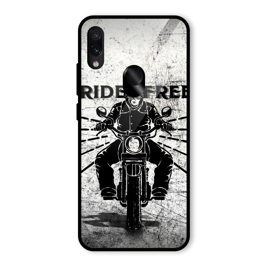 Ride Free Glass Back Case for Redmi Note 7 Pro