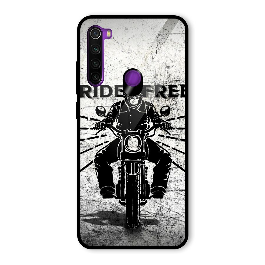 Ride Free Glass Back Case for Redmi Note 8