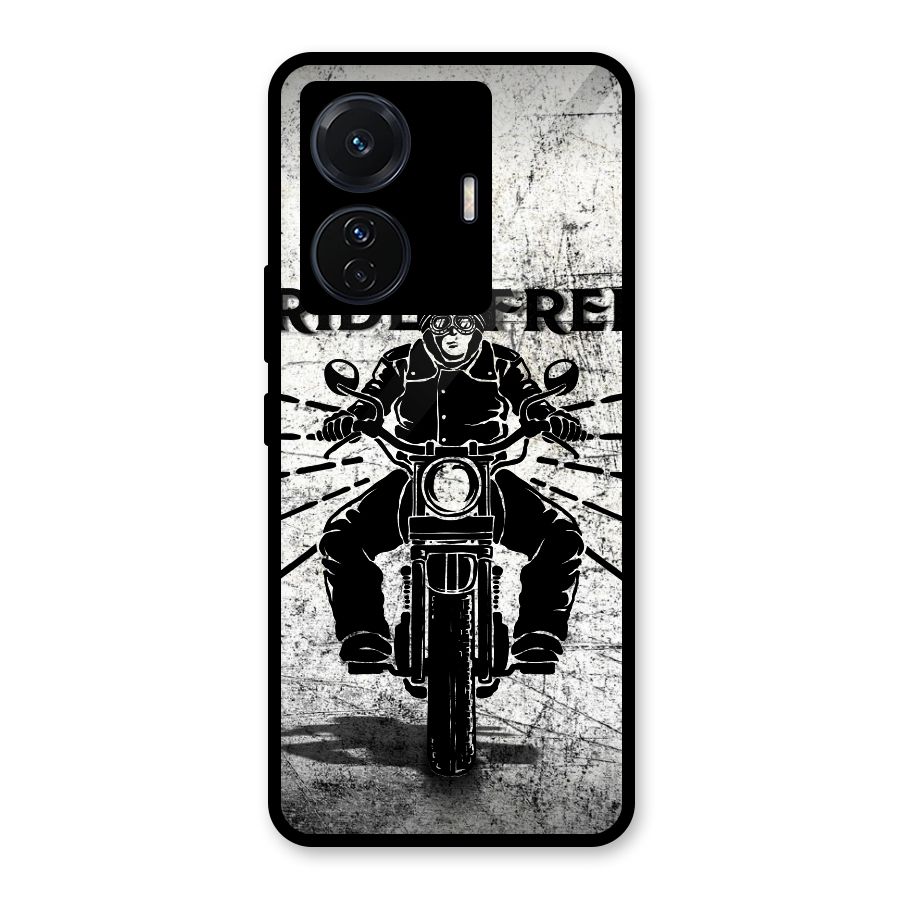 Ride Free Glass Back Case for Vivo T1 Pro