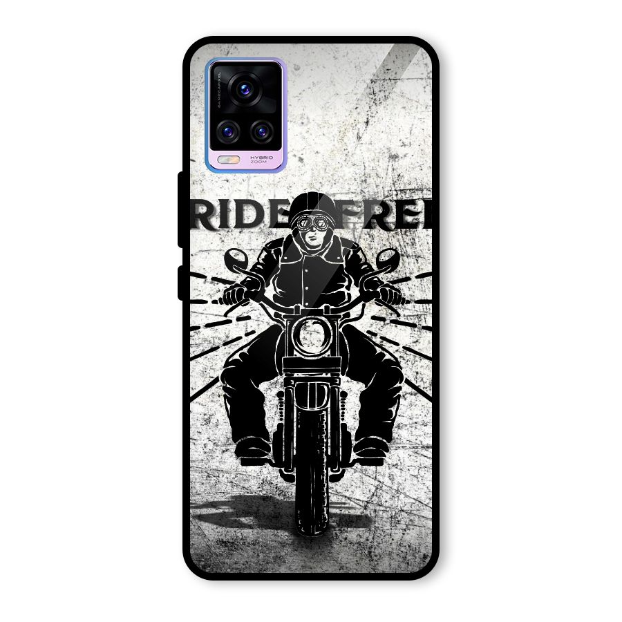 Ride Free Glass Back Case for Vivo V20 Pro