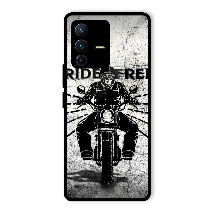 Ride Free Glass Back Case for Vivo V23 Pro