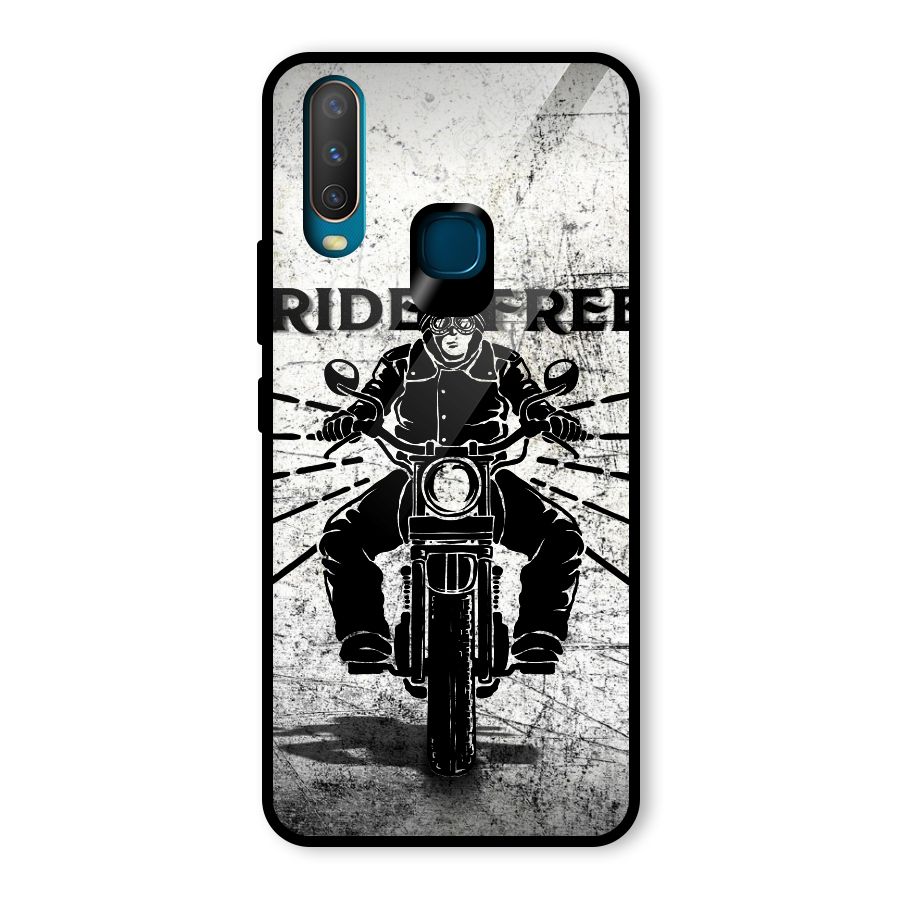 Ride Free Glass Back Case for Vivo Y12