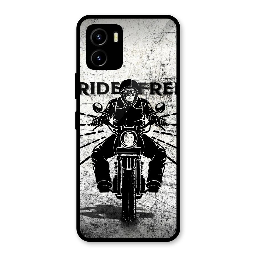 Ride Free Glass Back Case for Vivo Y15s