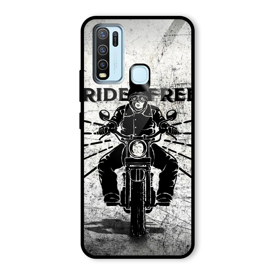 Ride Free Glass Back Case for Vivo Y30