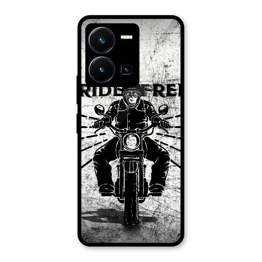 Ride Free Glass Back Case for Vivo Y35