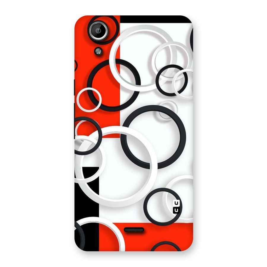 Rings Abstract Back Case for Micromax Canvas Selfie Lens Q345