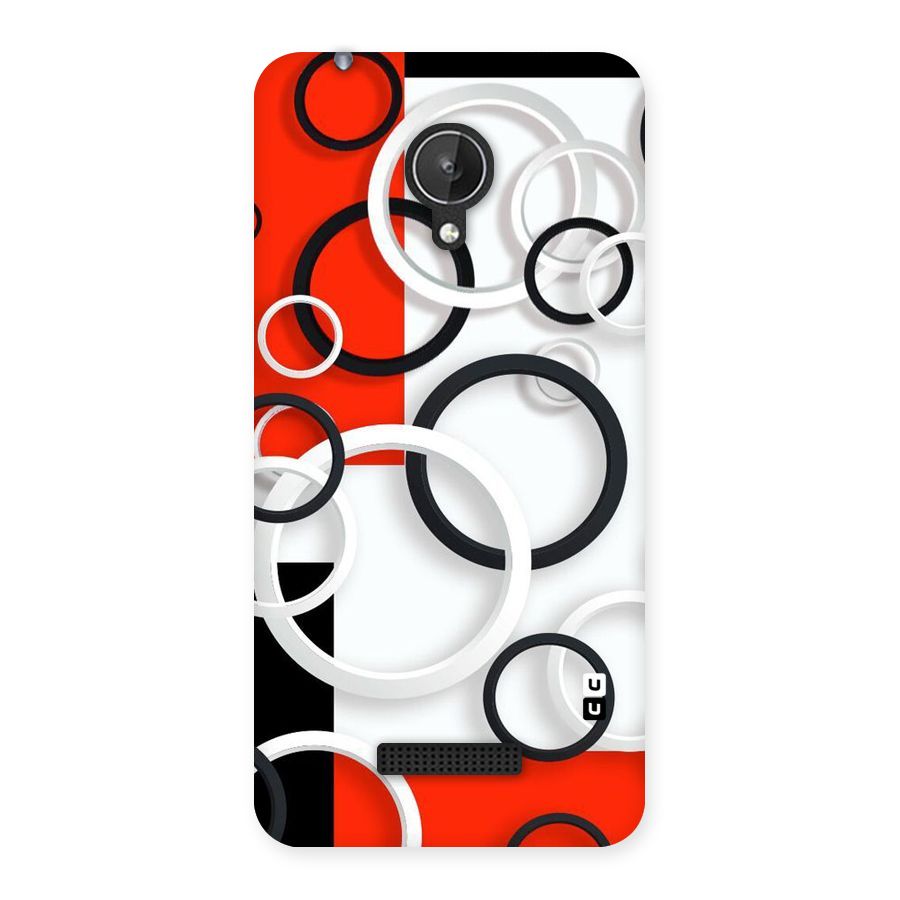 Rings Abstract Back Case for Micromax Canvas Spark Q380