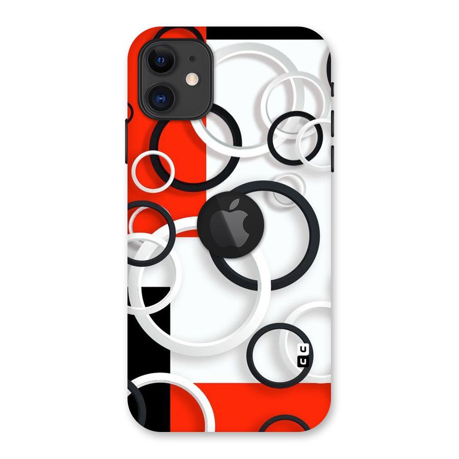 Rings Abstract Back Case for iPhone 11 Logo Cut