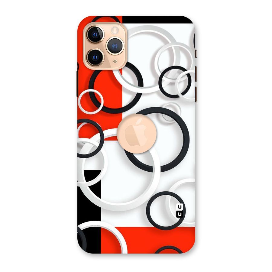Rings Abstract Back Case for iPhone 11 Pro Max Logo Cut