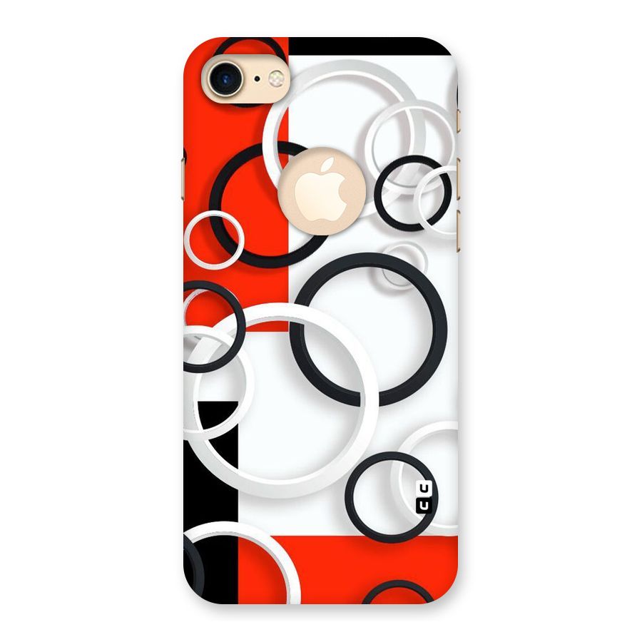 Rings Abstract Back Case for iPhone 7 Logo Cut