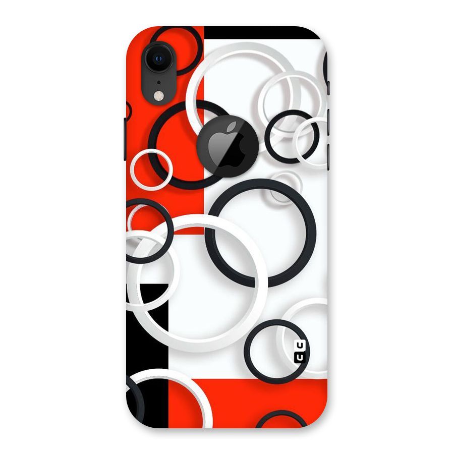 Rings Abstract Back Case for iPhone XR Logo Cut