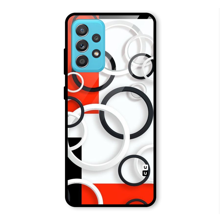 Rings Abstract Glass Back Case for Galaxy A52