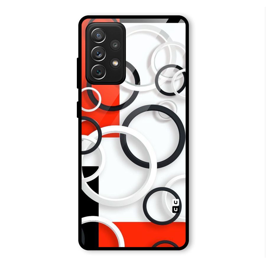 Rings Abstract Glass Back Case for Galaxy A72