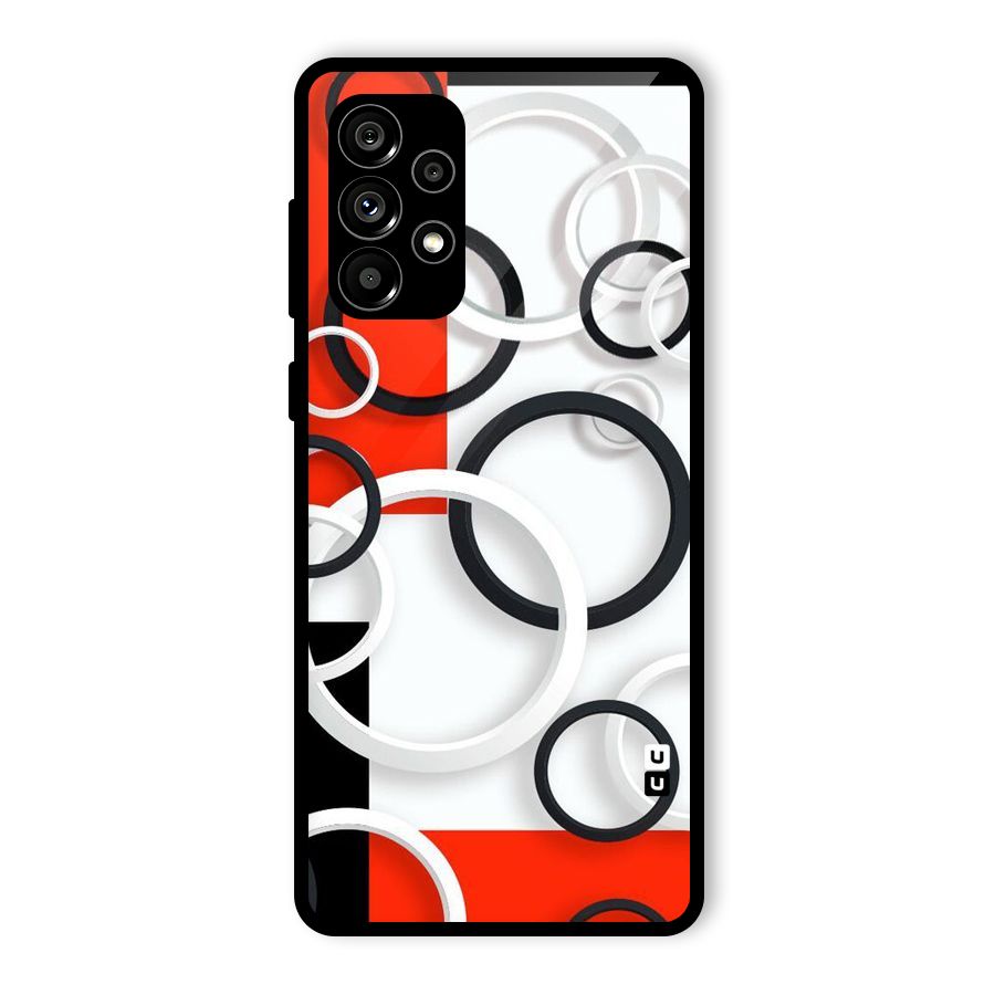 Rings Abstract Glass Back Case for Galaxy A73 5G