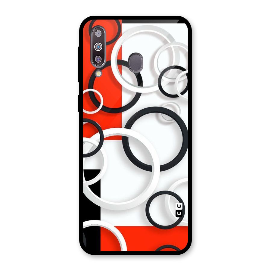 Rings Abstract Glass Back Case for Galaxy M30