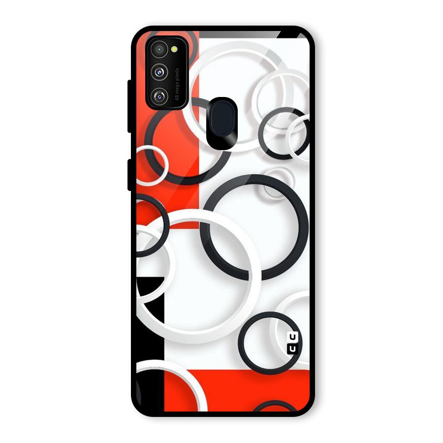 Rings Abstract Glass Back Case for Galaxy M30s