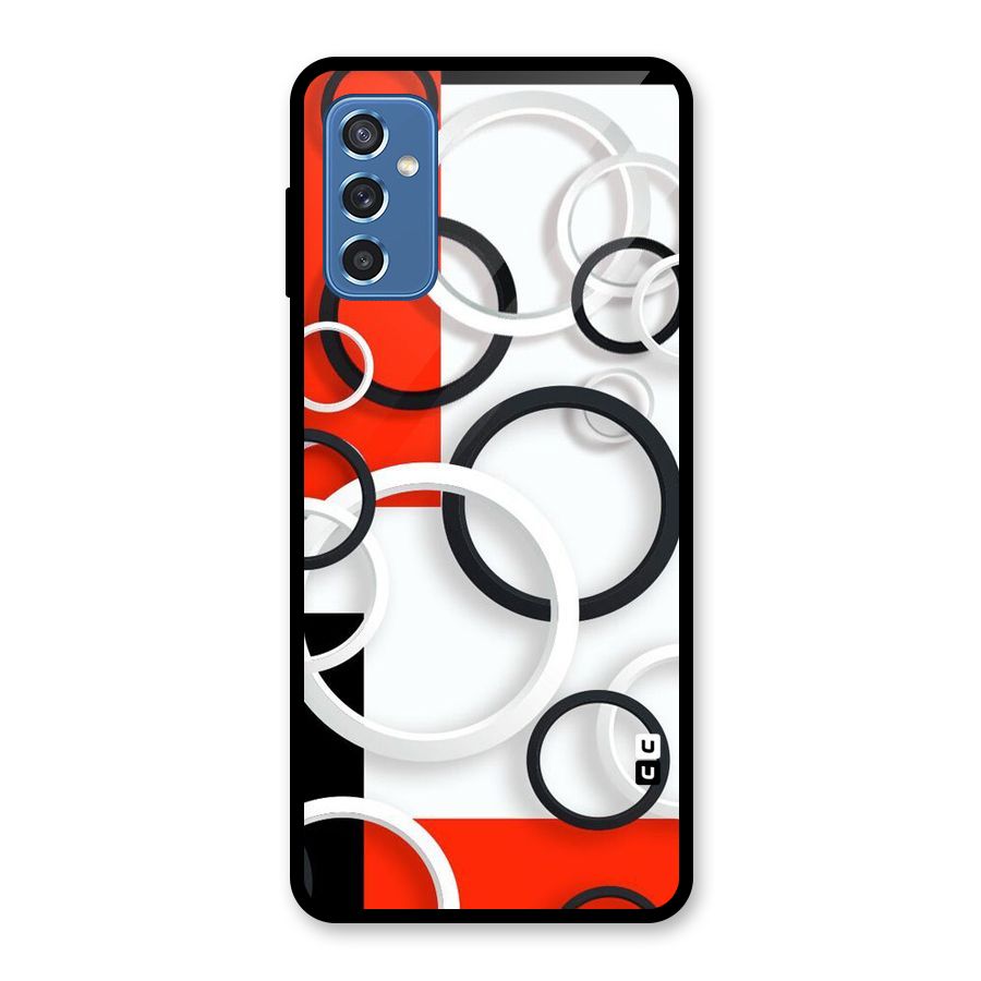 Rings Abstract Glass Back Case for Galaxy M52 5G