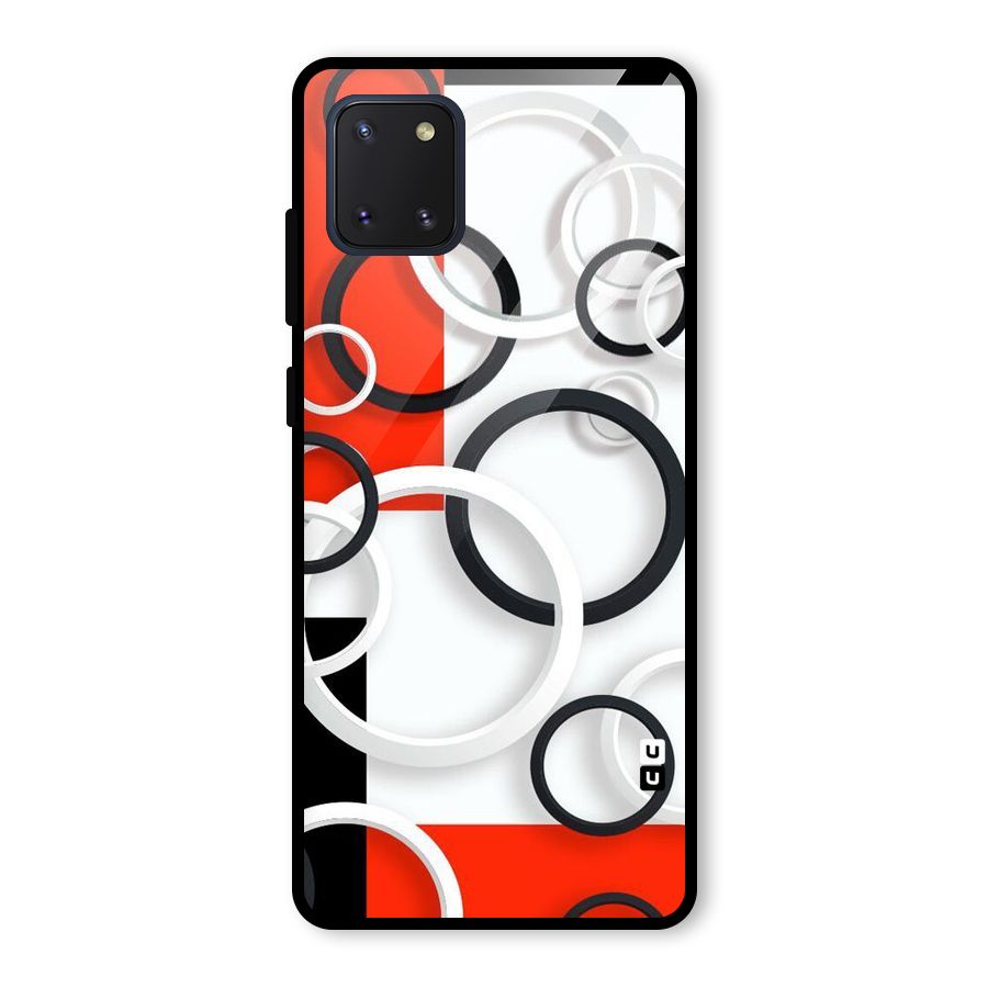 Rings Abstract Glass Back Case for Galaxy Note 10 Lite