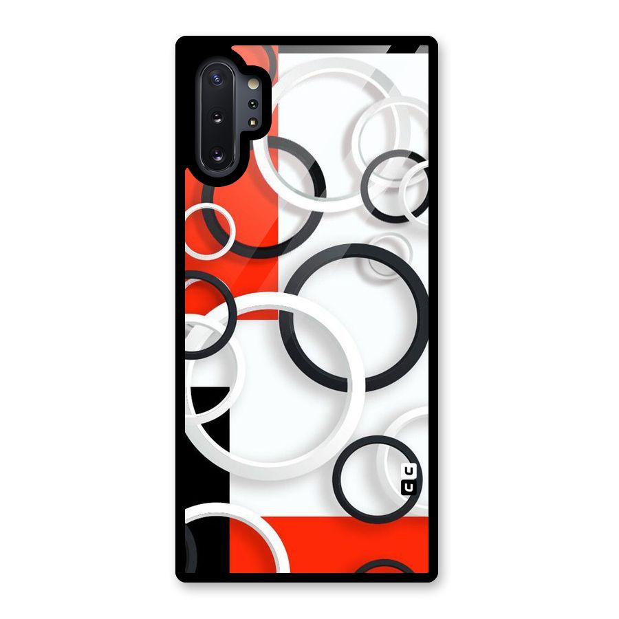 Rings Abstract Glass Back Case for Galaxy Note 10 Plus