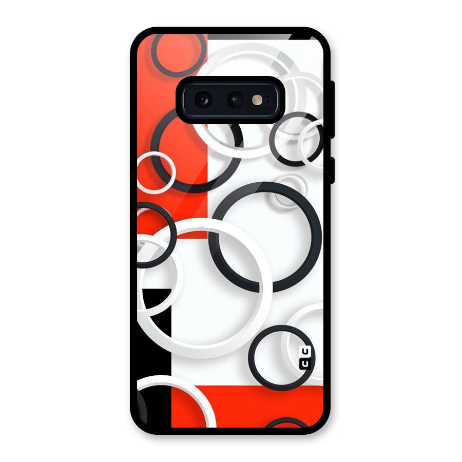 Rings Abstract Glass Back Case for Galaxy S10e