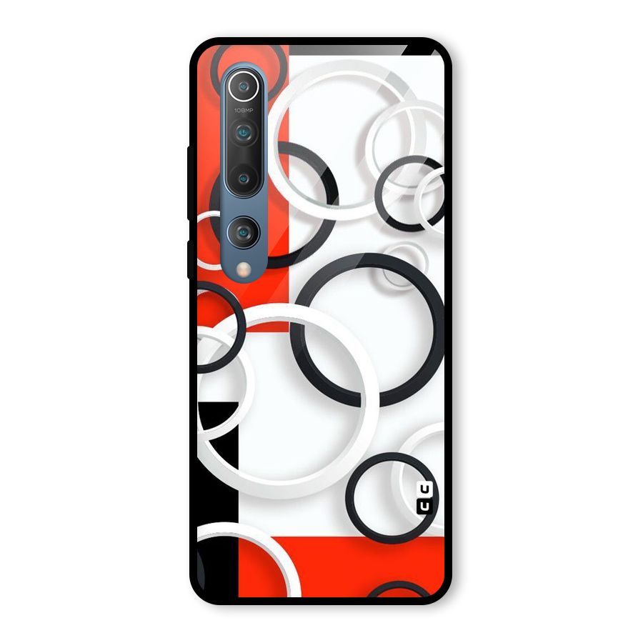 Rings Abstract Glass Back Case for Mi 10