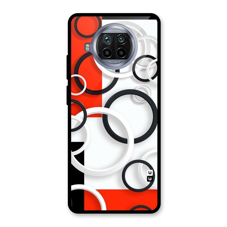 Rings Abstract Glass Back Case for Mi 10i