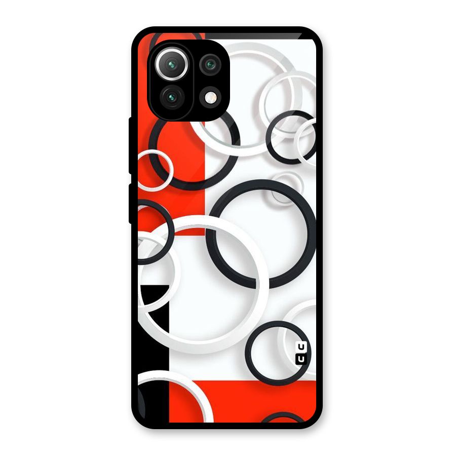 Rings Abstract Glass Back Case for Mi 11 Lite NE 5G
