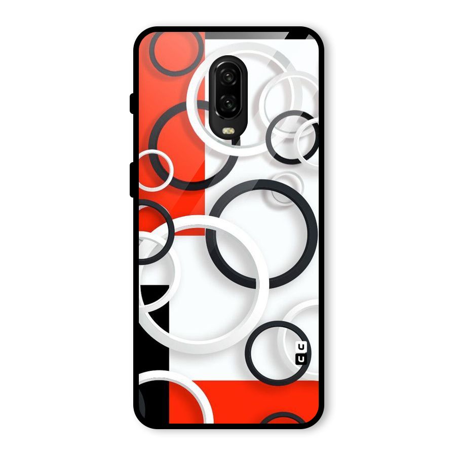 Rings Abstract Glass Back Case for OnePlus 6T