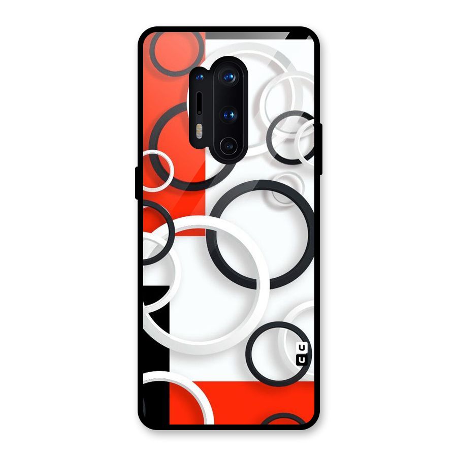 Rings Abstract Glass Back Case for OnePlus 8 Pro