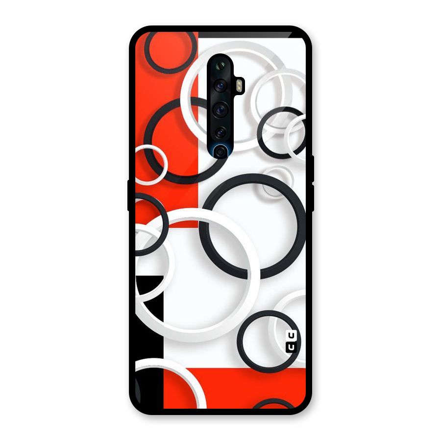 Rings Abstract Glass Back Case for Oppo Reno2 F