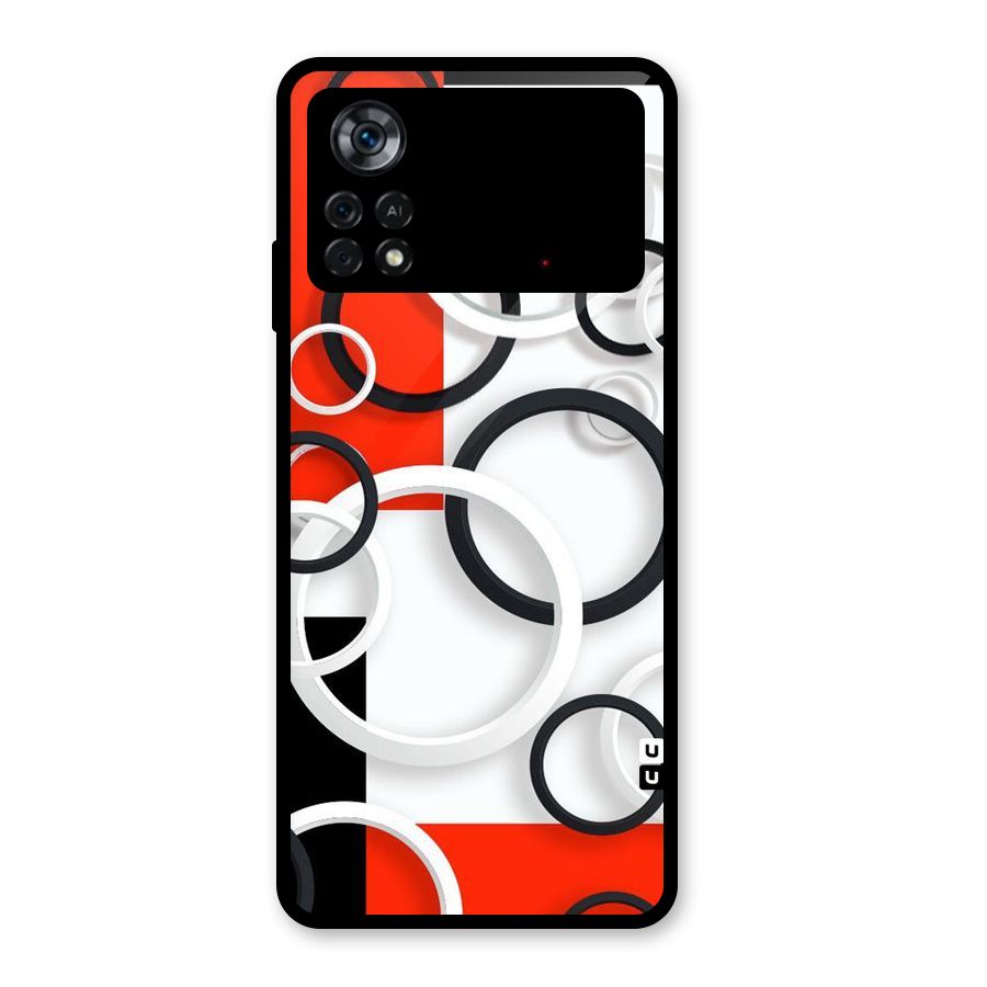 Rings Abstract Glass Back Case for Poco X4 Pro 5G