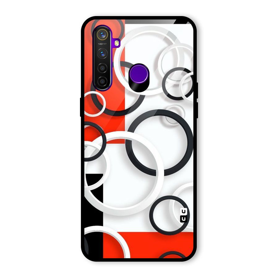 Rings Abstract Glass Back Case for Realme 5 Pro