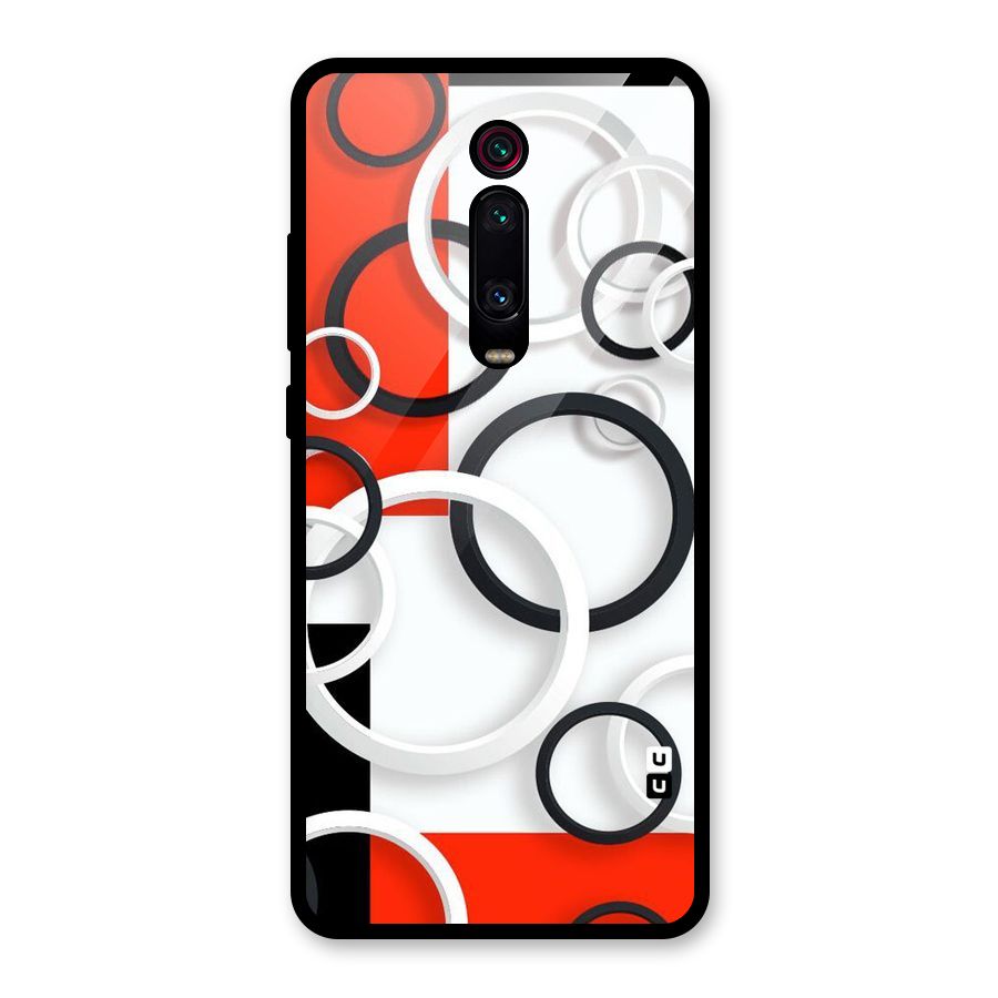 Rings Abstract Glass Back Case for Redmi K20
