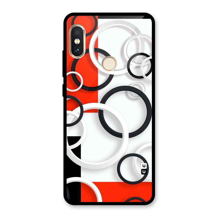Rings Abstract Glass Back Case for Redmi Note 5 Pro