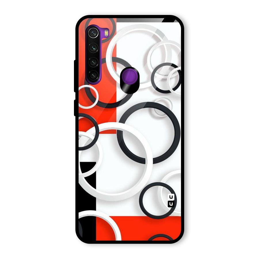 Rings Abstract Glass Back Case for Redmi Note 8