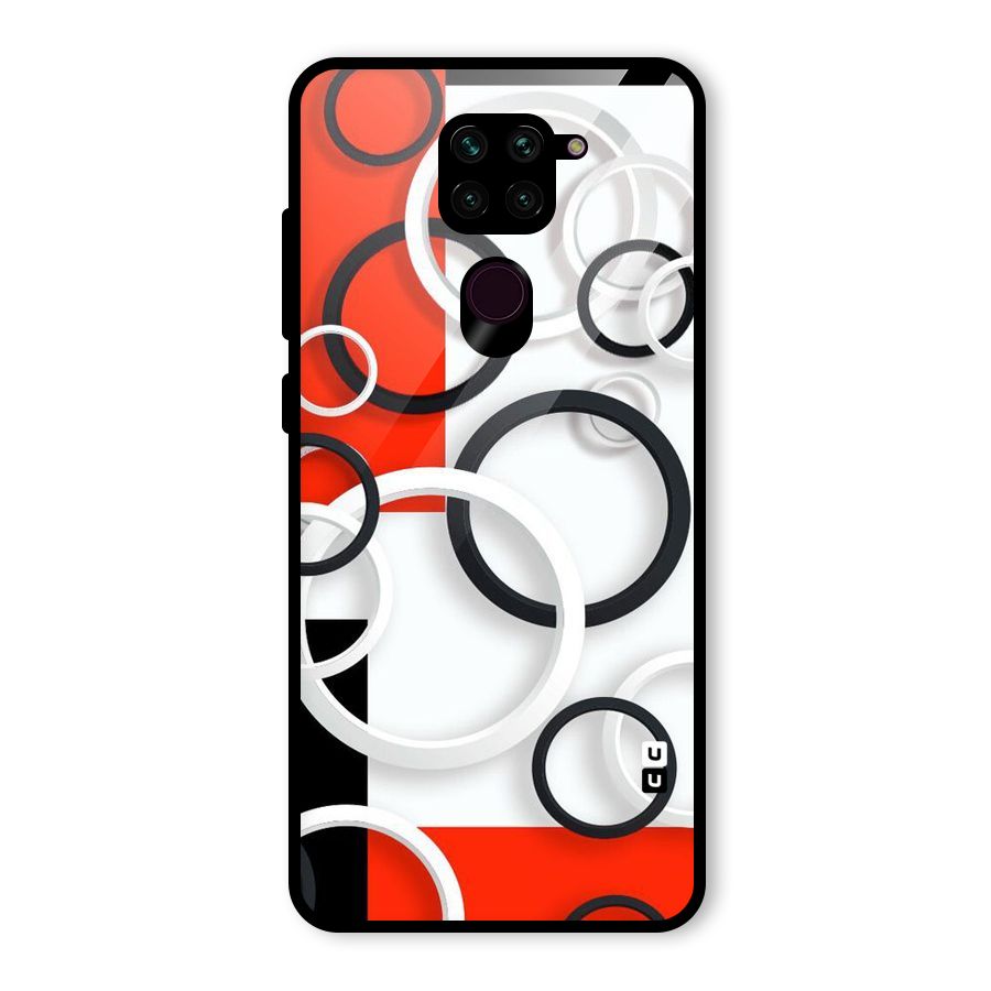 Rings Abstract Glass Back Case for Redmi Note 9
