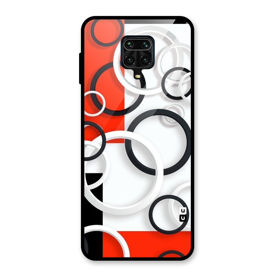 Rings Abstract Glass Back Case for Redmi Note 9 Pro