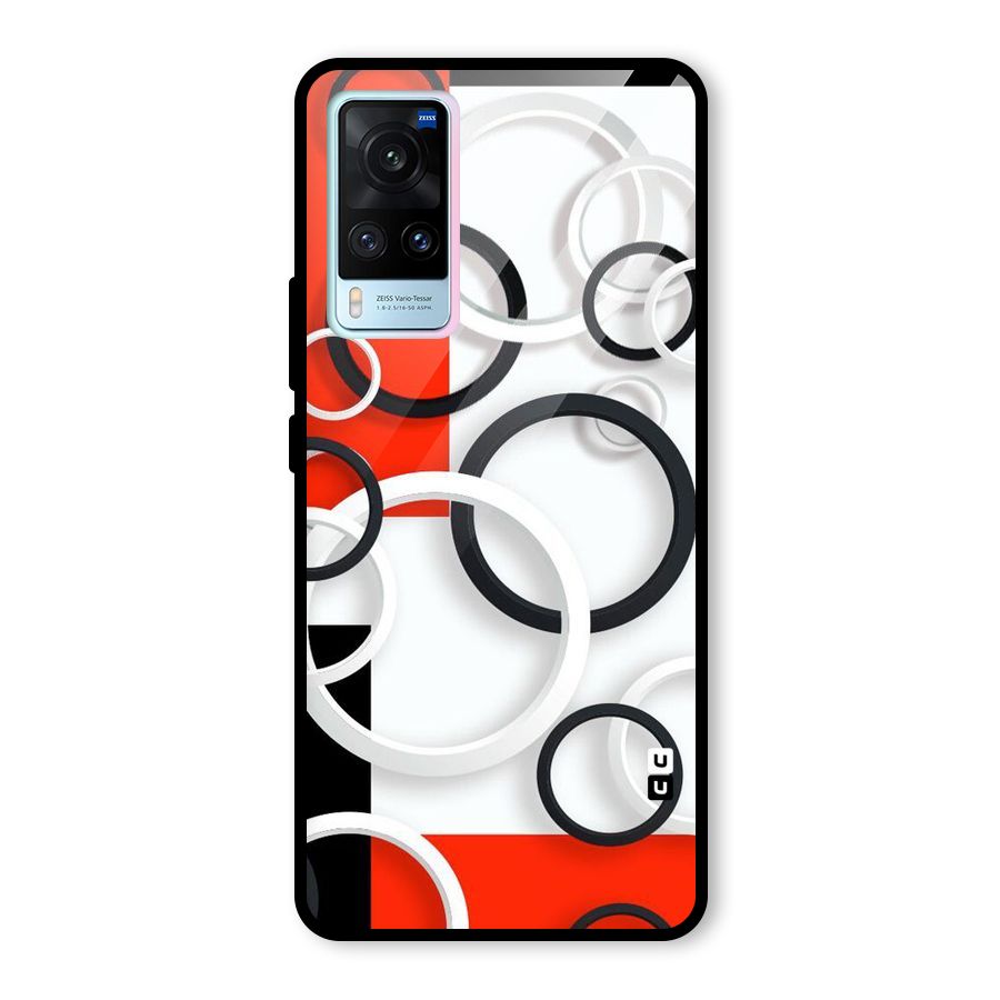 Rings Abstract Glass Back Case for Vivo X60