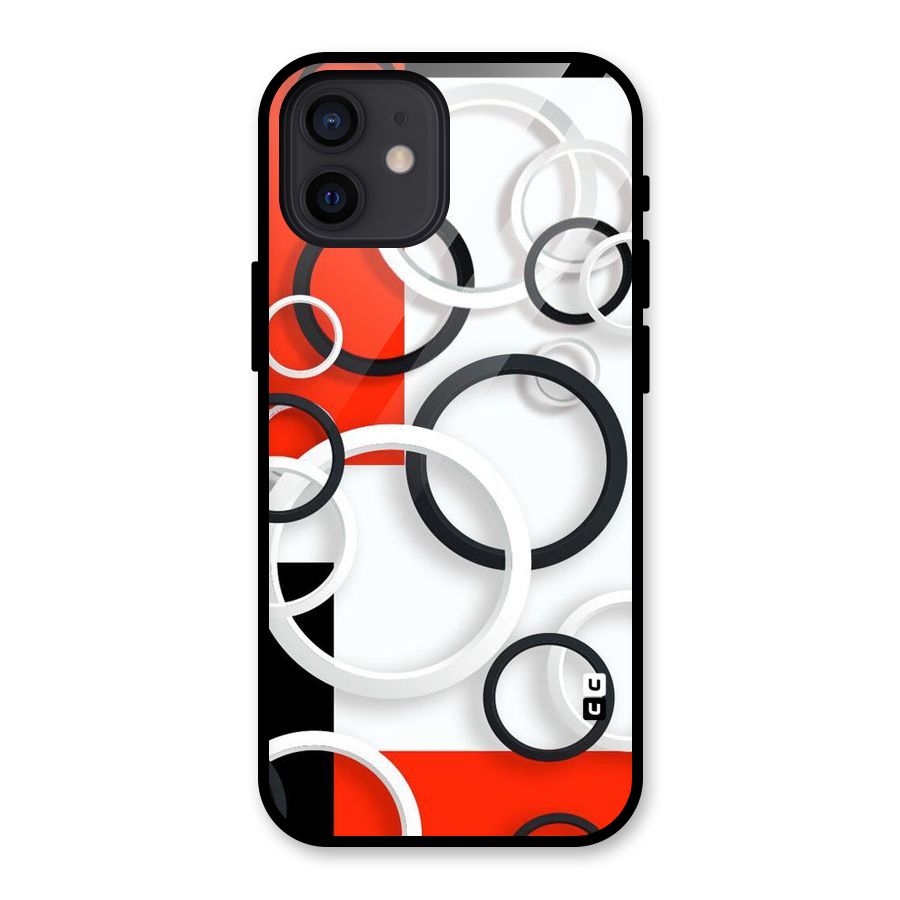 Rings Abstract Glass Back Case for iPhone 12