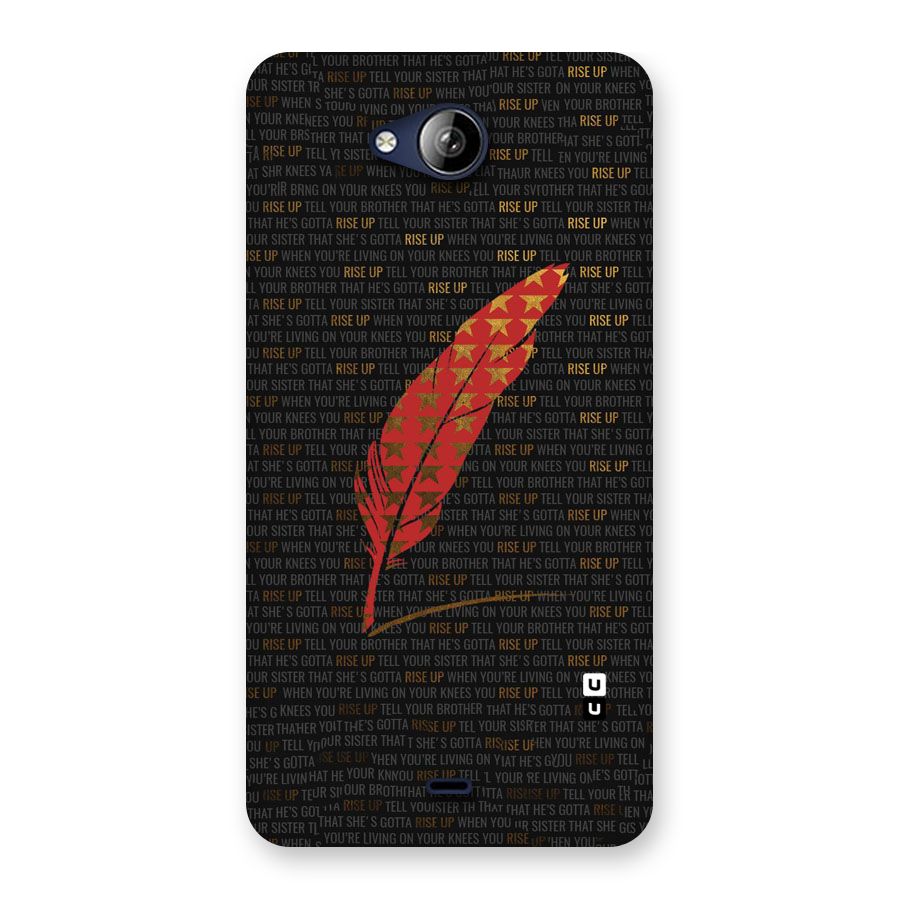 Rise Up Feather Back Case for Canvas Play Q355