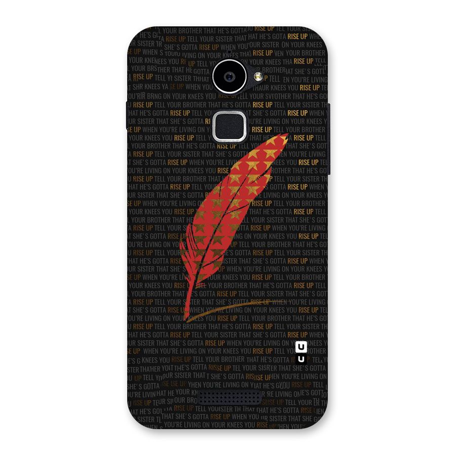 Rise Up Feather Back Case for Coolpad Note 3 Lite