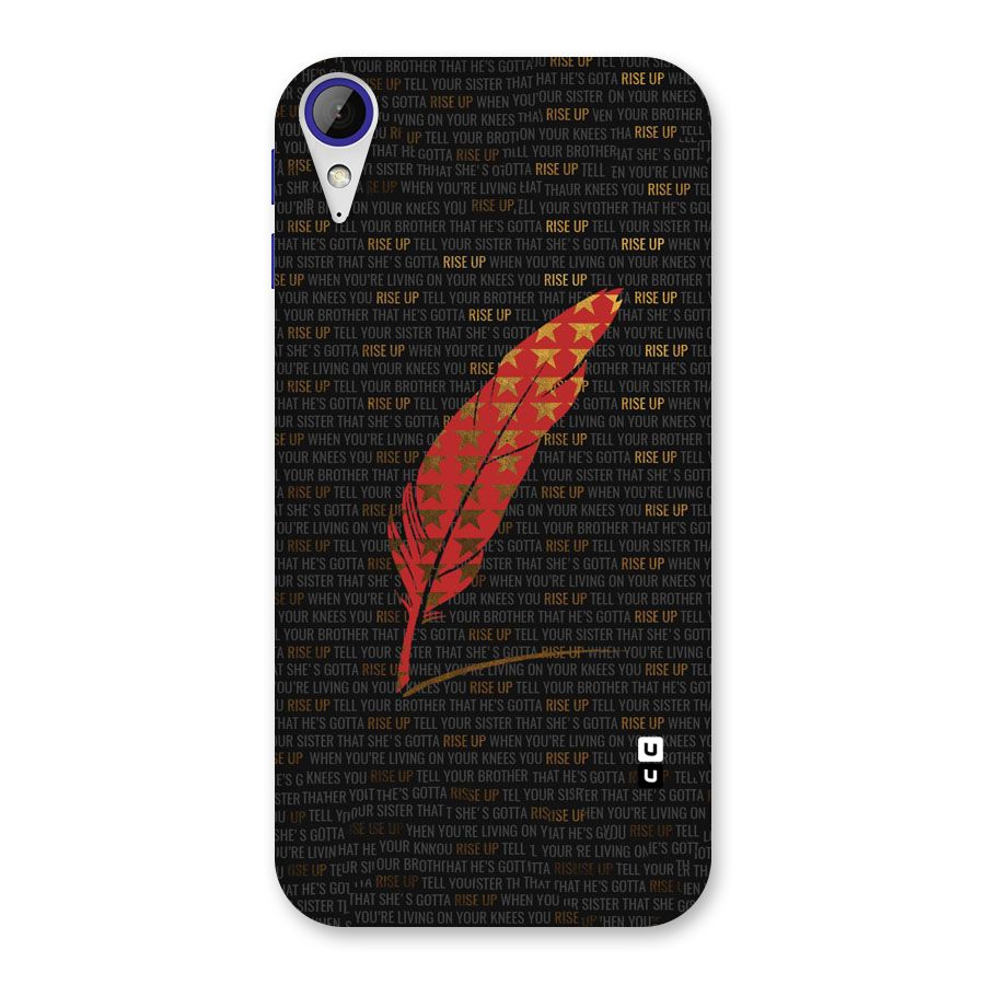 Rise Up Feather Back Case for Desire 830