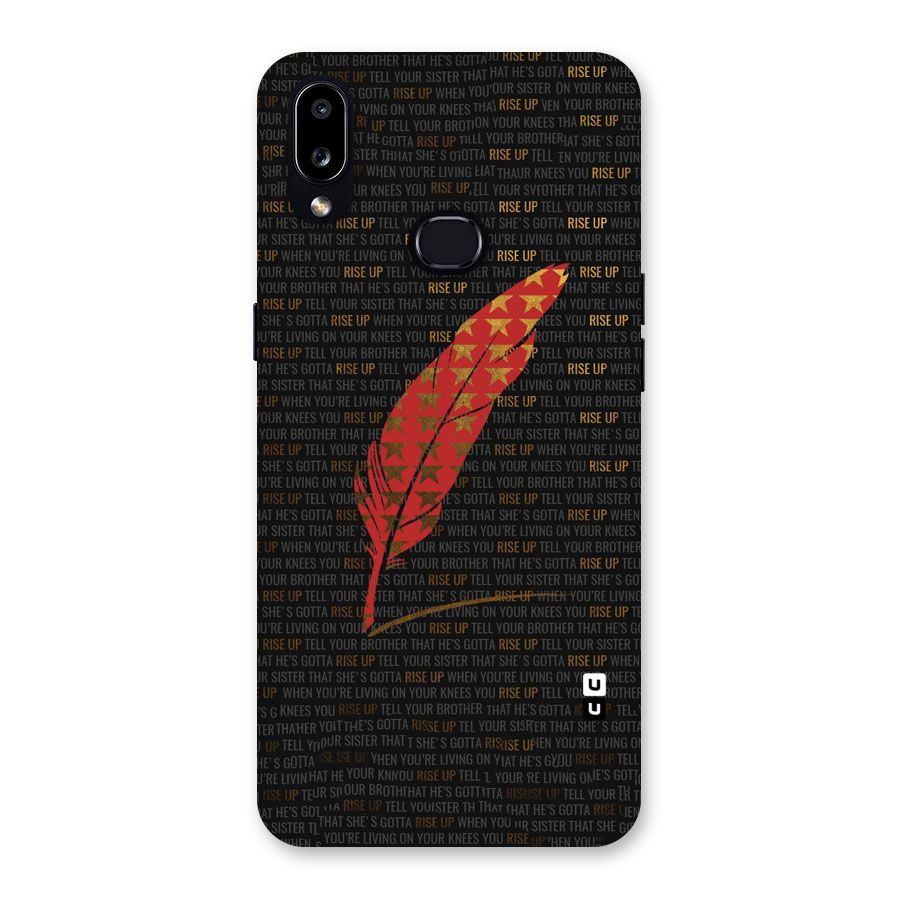 Rise Up Feather Back Case for Galaxy A10s