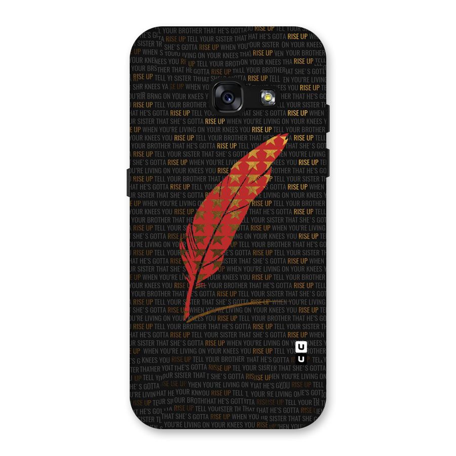 Rise Up Feather Back Case for Galaxy A3 (2017)